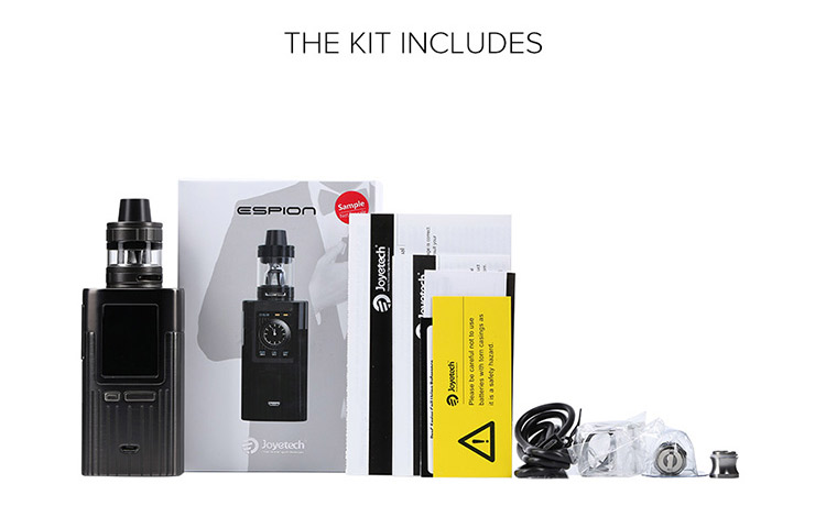 Joyetech Espion 200W TC Kit Packing List