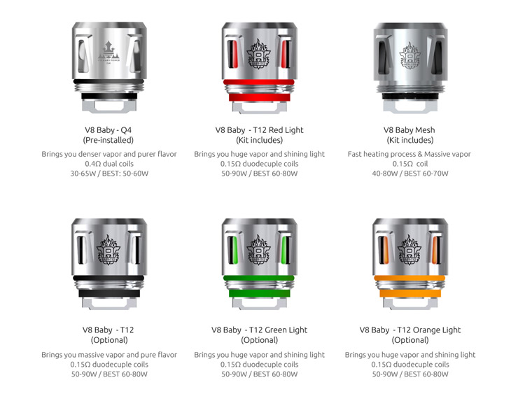 SMOK TFV12 Baby Prince Tank Feature