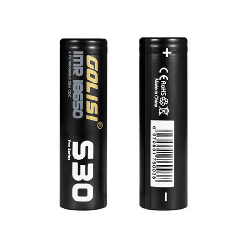 Golisi S30 IMR 18650 Battery 3000mah 35A (Order Separately) (2pcs/pack)