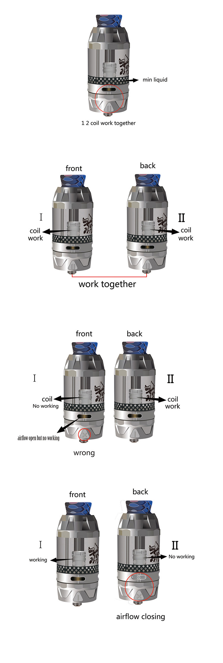HENGLING Qtank Dual Flavor Subohm Tank Operation Guide HENGLING Qtank Dual Flavor Subohm Tank Operation Guide