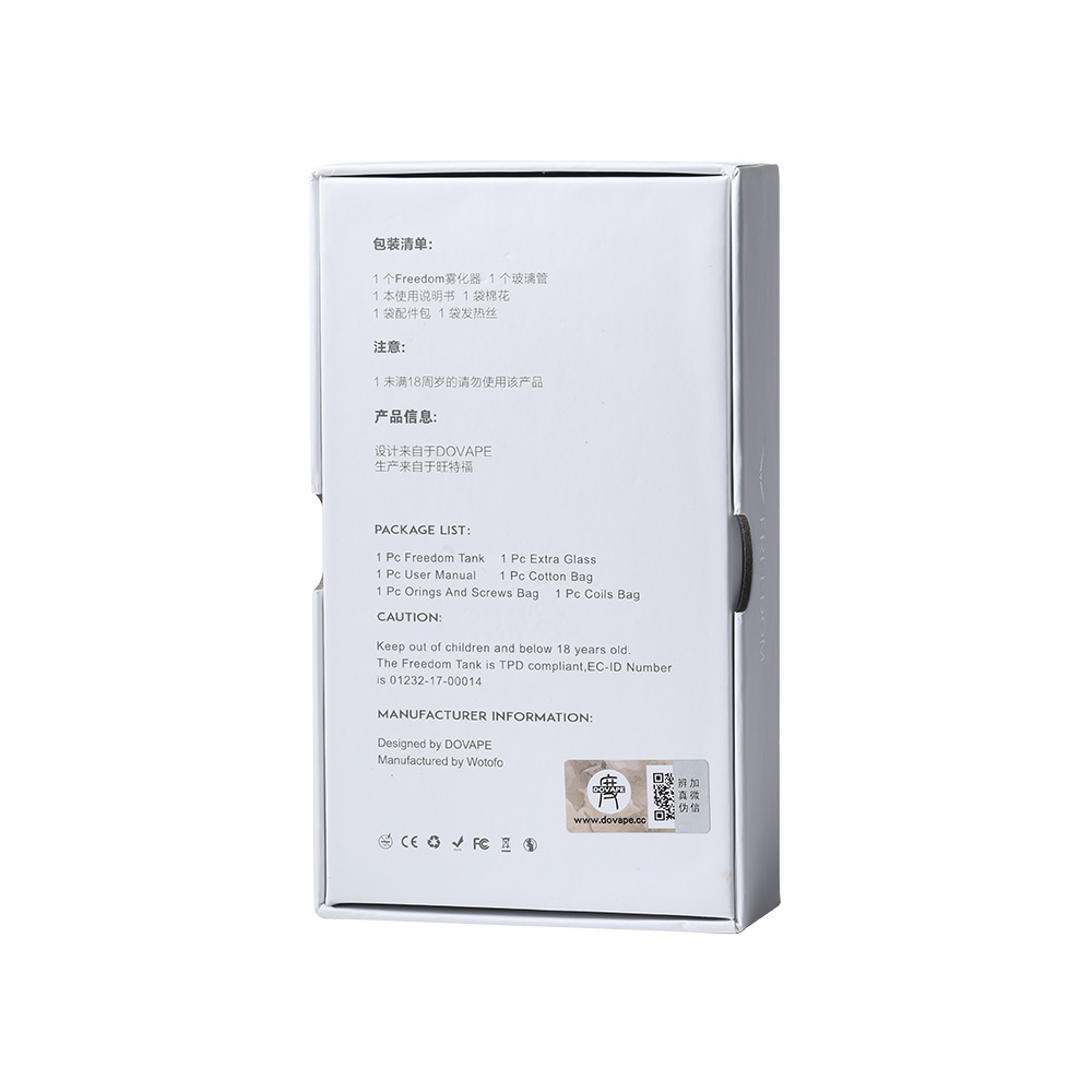 Dovape Freedom RTA Tank - 2ml