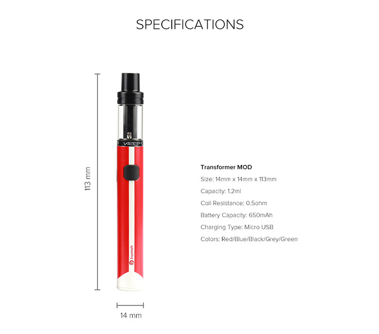 Joyetech EGO AIO ECO Quick Start Kit Parameter Joyetech EGO AIO ECO Quick Start Kit Parameter
