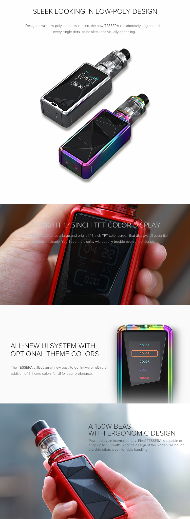 Eleaf Tessera with ELLO TS Kit Feature Eleaf Tessera with ELLO TS Kit Feature