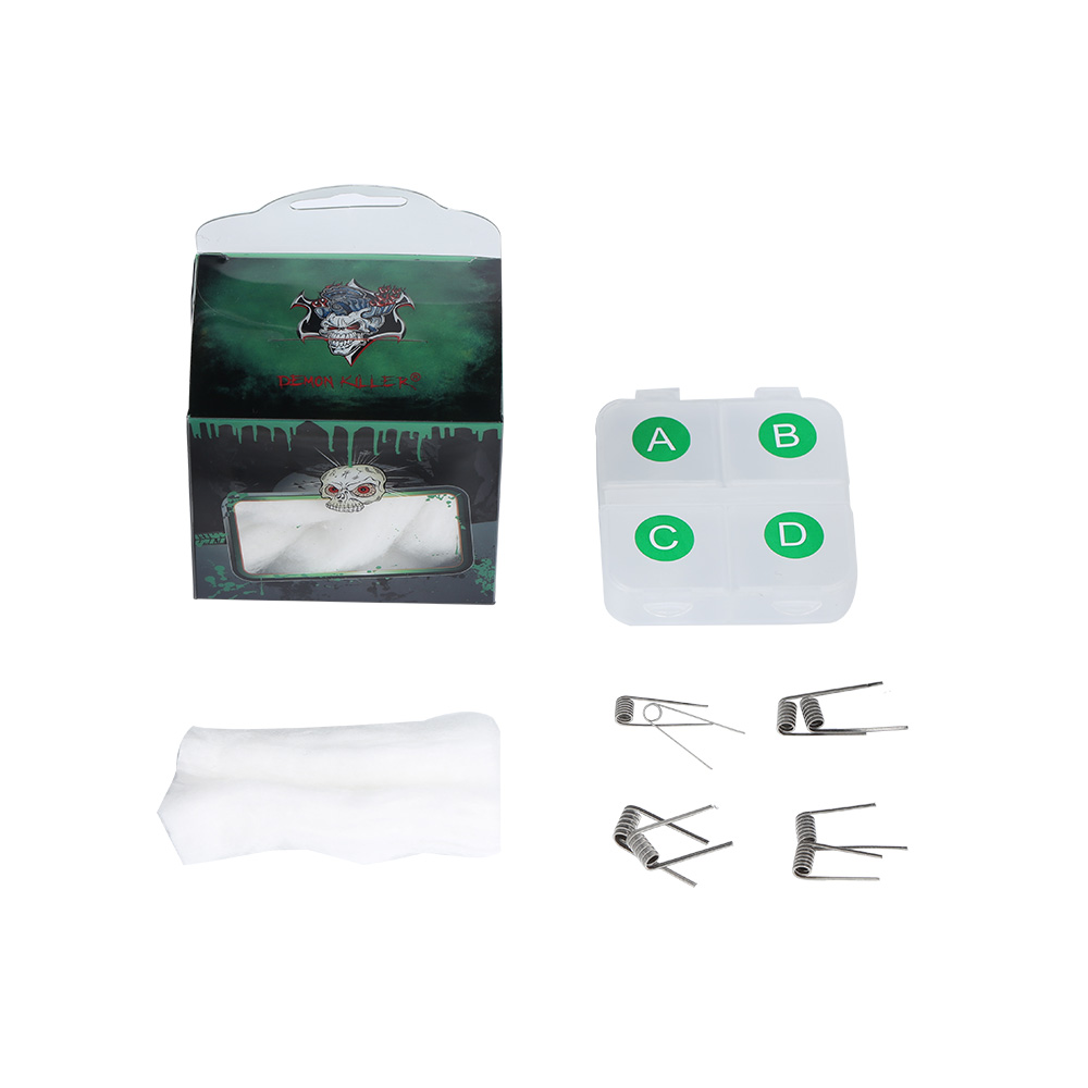 Demon Killer Wick & Flame Fire Coils Ni80 Prebuilt Wire Kit