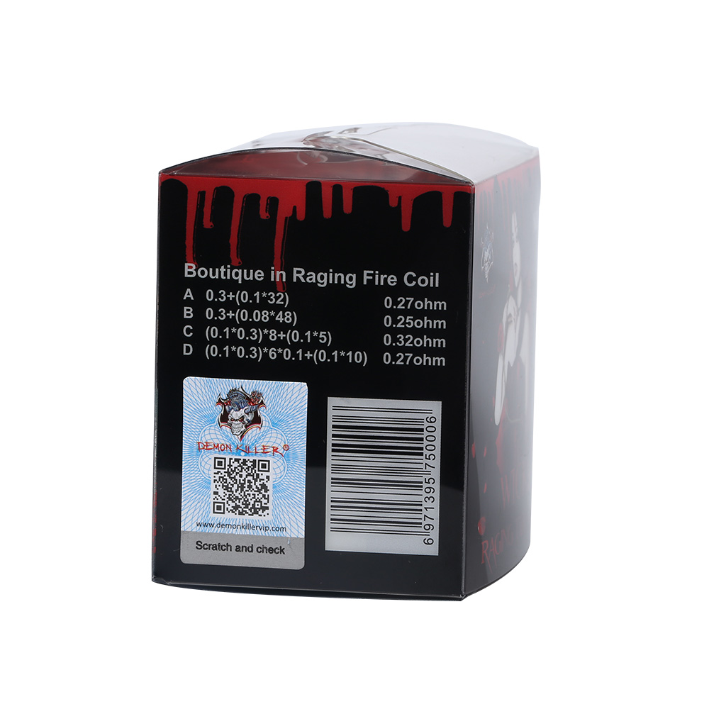 Demon Killer Wick & Raging Fire Coils Ni80 Prebuilt Wire Kit