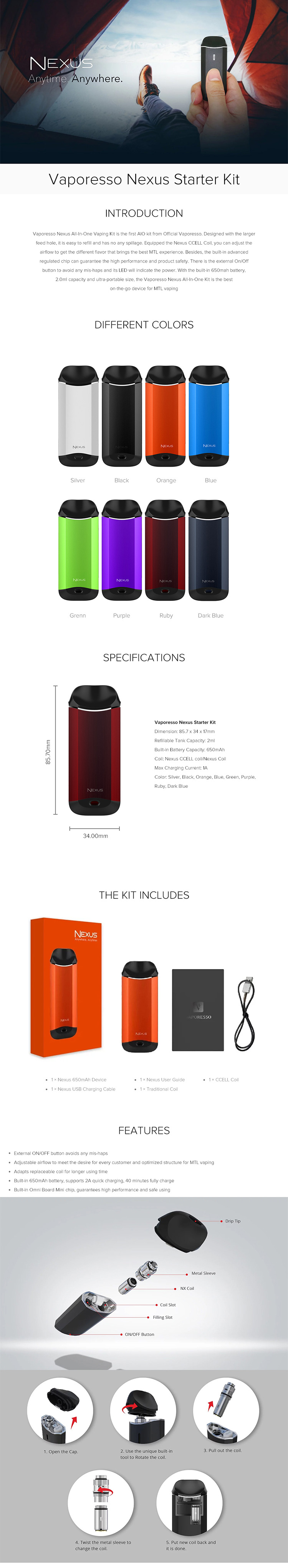 Vaporesso Nexus Kit Vaporesso Nexus Kit