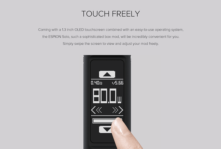 Joyetech Espion Solo Kit Features Joyetech Espion Solo Kit Features