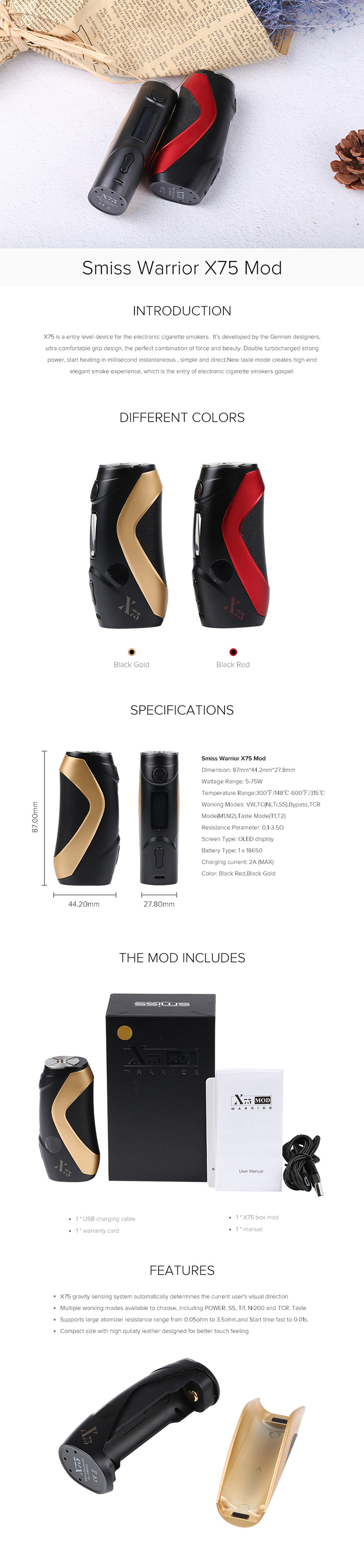 Smiss Warrior X75 Mod Smiss Warrior X75 Mod