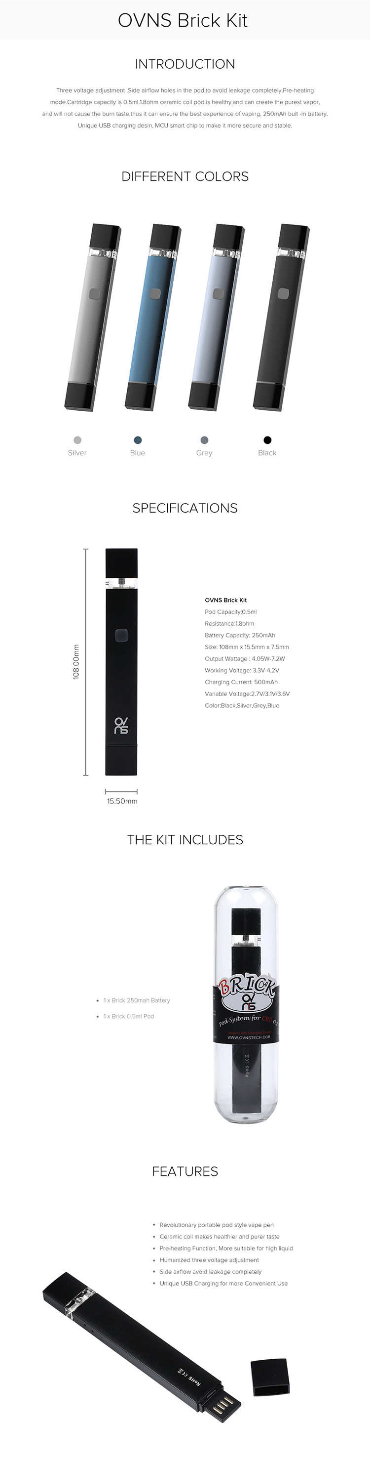 OVNS Brick Pod System Kit OVNS Brick Pod System Kit