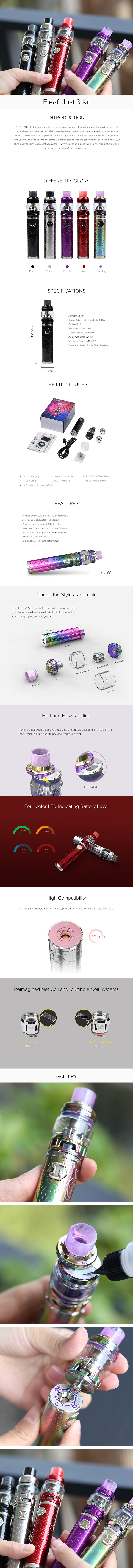 Eleaf iJust 3 Starter Kit Eleaf iJust 3 Starter Kit