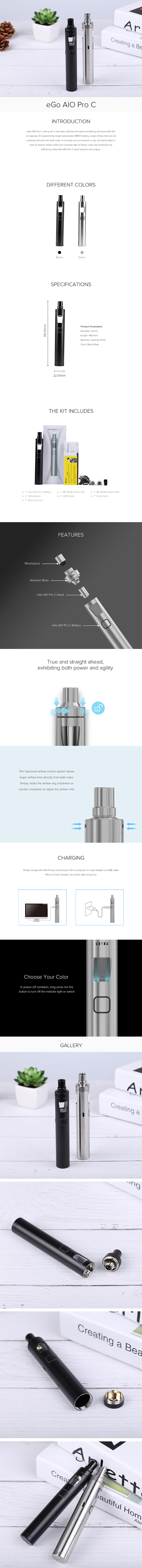 Joyetech eGo AIO Pro C Quick Start Kit