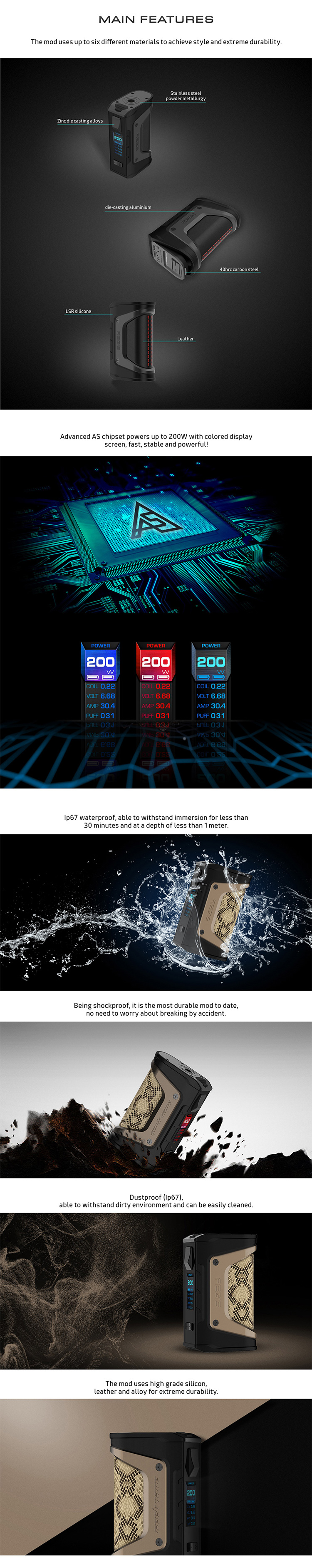 Geekvape Aegis Legend Box Mod 200W Geekvape Aegis Legend Box Mod 200W