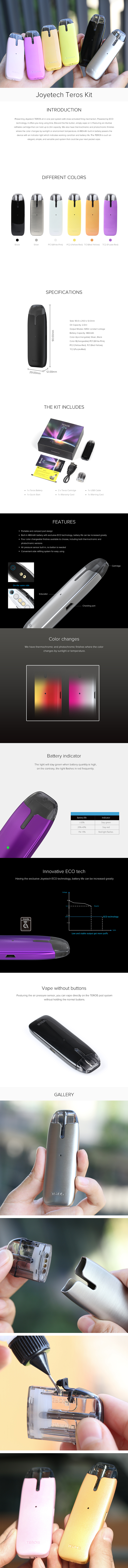 Joyetech Teros Pod System Kit Joyetech Teros Pod System Kit