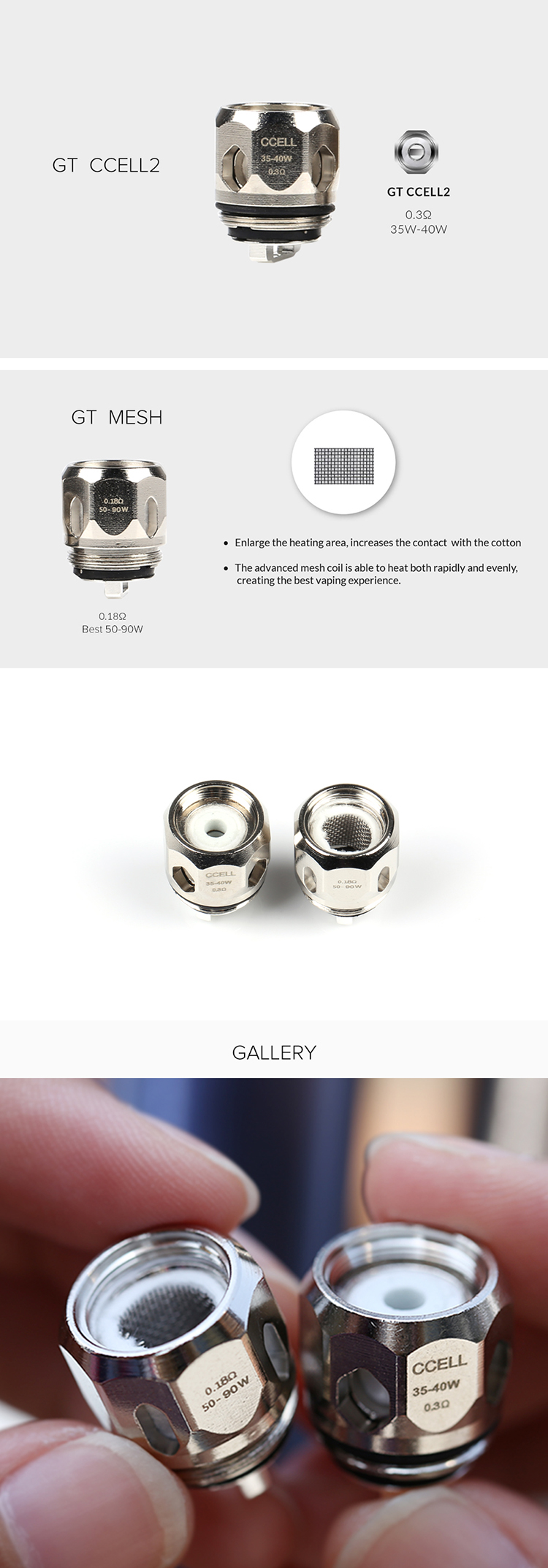 Vaporesso Cascade One GT coil Vaporesso Cascade One GT coil