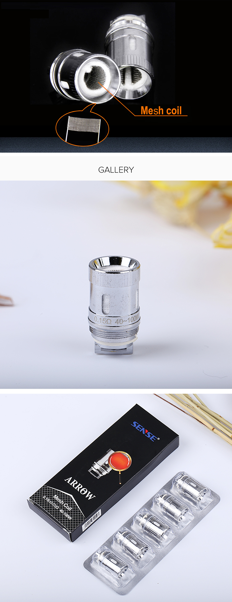 Sense Arrow Mesh Coil Sense Arrow Mesh Coil
