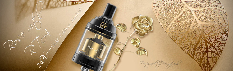 Fumytech Rose MTL RTA Atomizer Gold Edition Elegomall