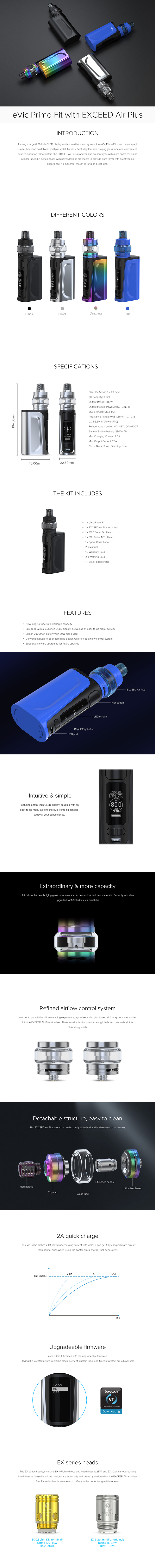 Joyetech eVic Primo Fit Kit Joyetech eVic Primo Fit Kit