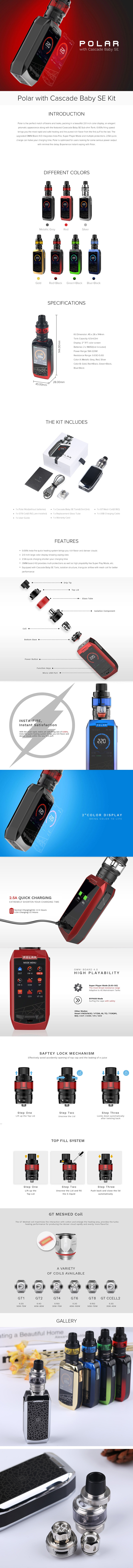 Vaporesso Polar 220W Kit Vaporesso Polar 220W Kit
