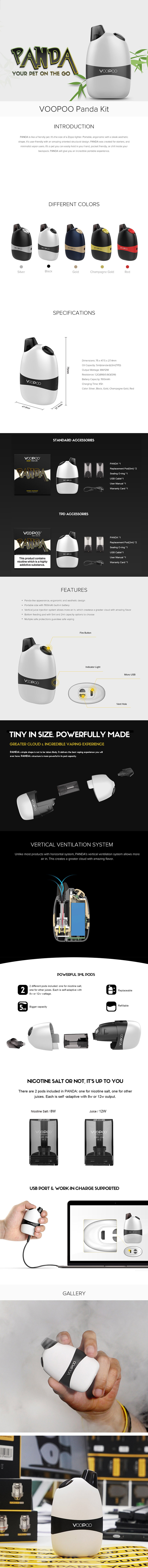 VOOPOO PANDA AIO Pod Starter Kit VOOPOO PANDA AIO Pod Starter Kit