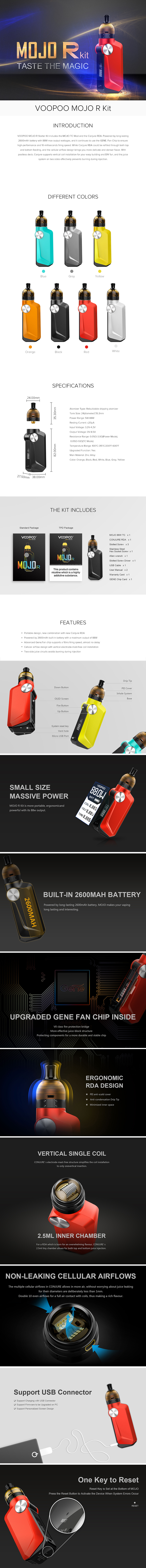 VOOPOO MOJO R Starter Kit with Conjure RDA VOOPOO MOJO R Starter Kit with Conjure RDA