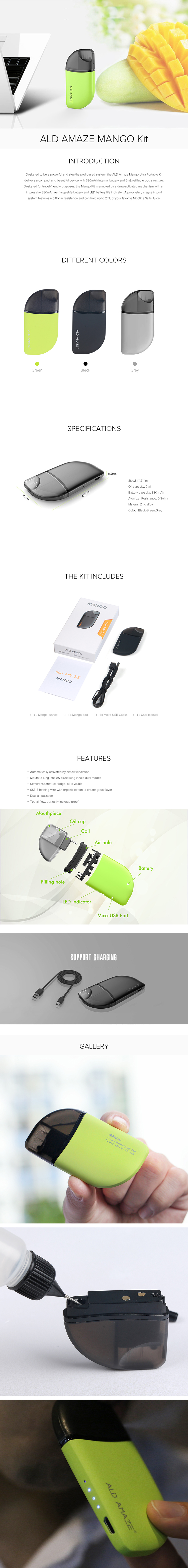 ALD Amaze Mango Leak-proof Pod Kit 