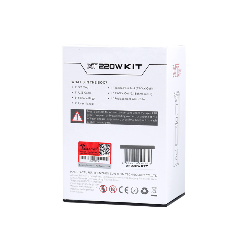 Teslacigs XT 220W Box Kit