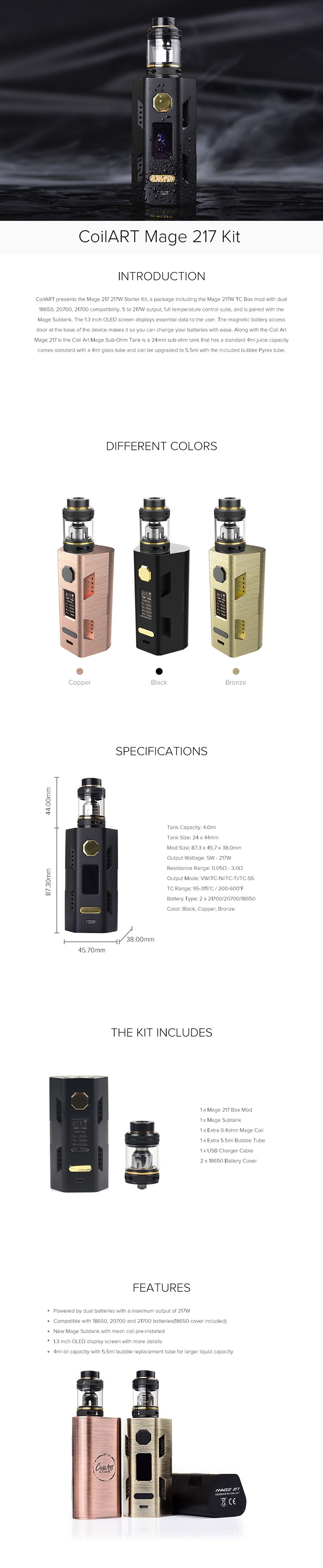 CoilART Mage 217 Kit