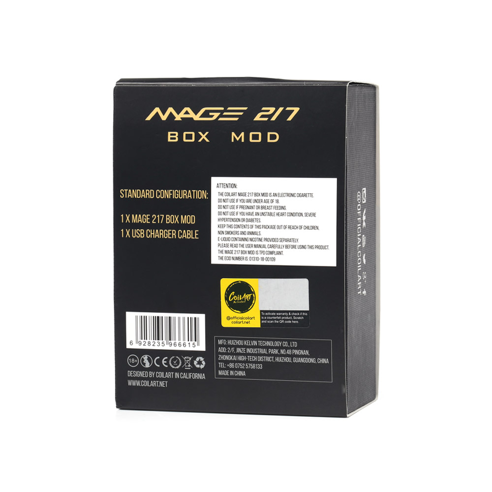 CoilART Mage 217 TC Box Mod