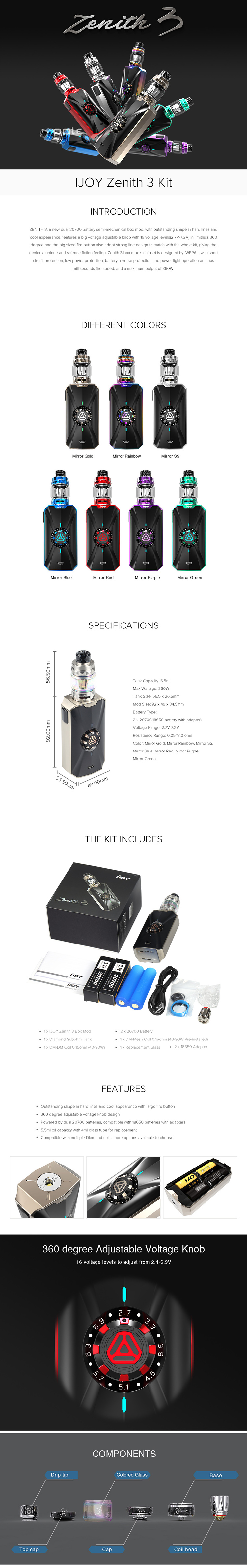 IJOY Zenith 3 Kit IJOY Zenith 3 Kit
