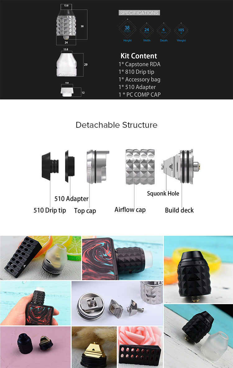 Vandy Vape Capstone RDA 5 Vandy Vape Capstone RDA 5