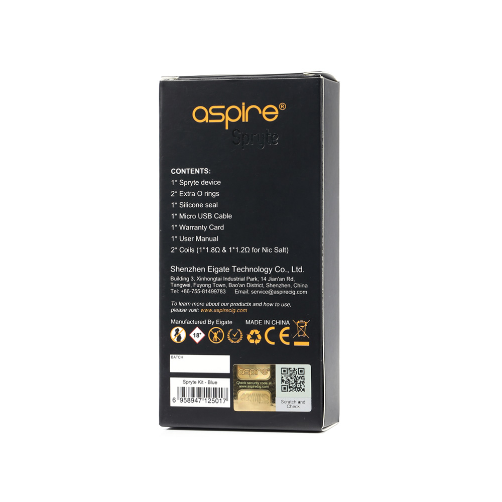 Aspire Spryte AIO Starter Kit - 650mah & 3.5/2.0ml