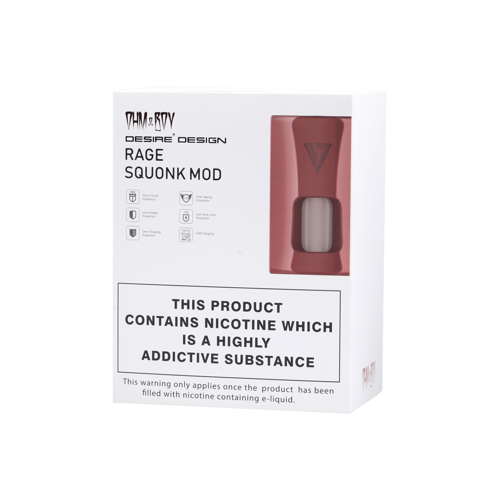 Ohm Boy & Desire Rage 155W TC Squonk Mod