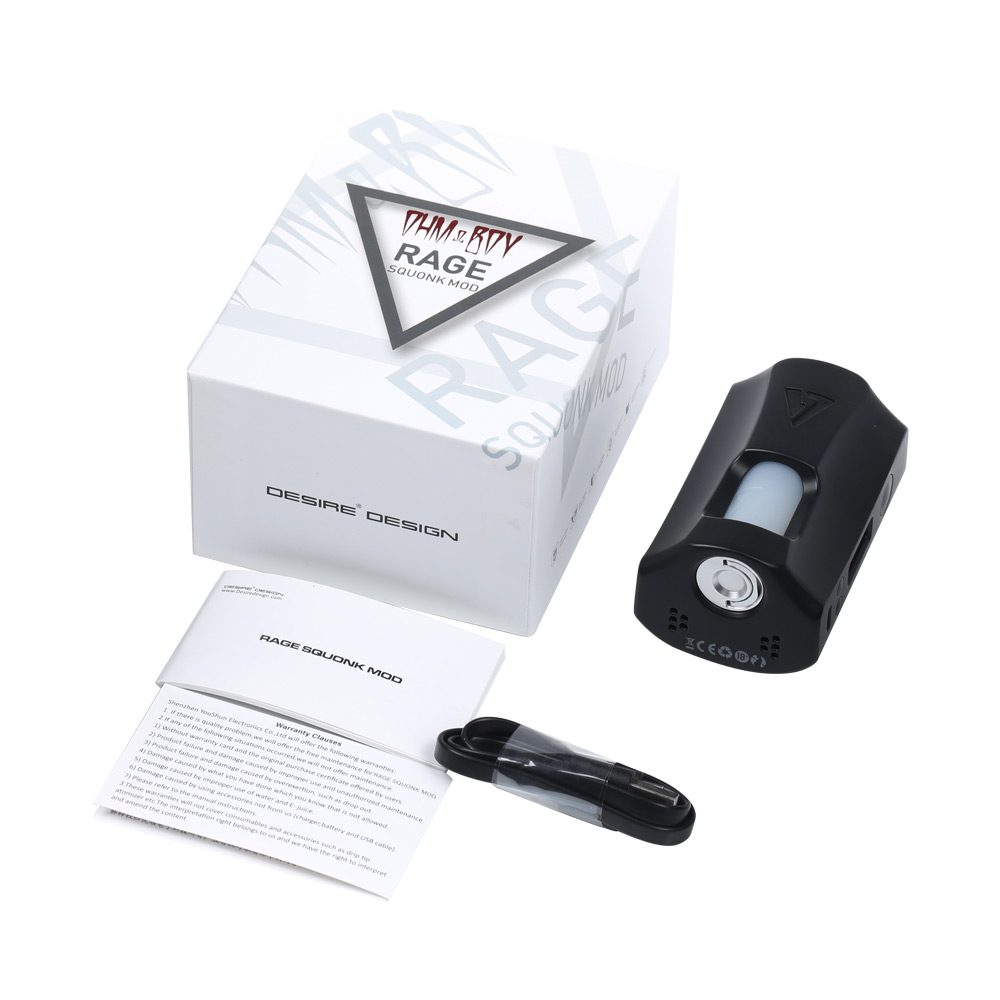 Ohm Boy & Desire Rage 155W TC Squonk Mod