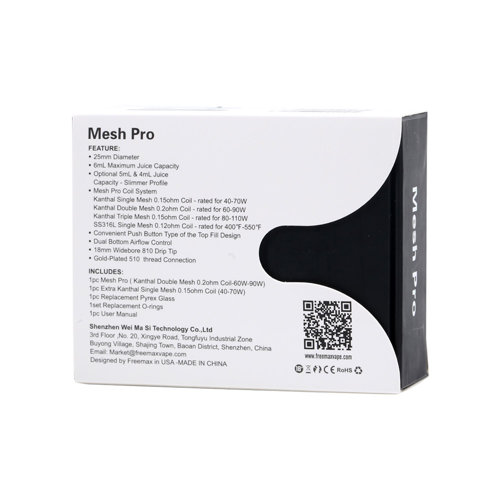 Freemax Mesh Pro Tank Atomizer 40-110W