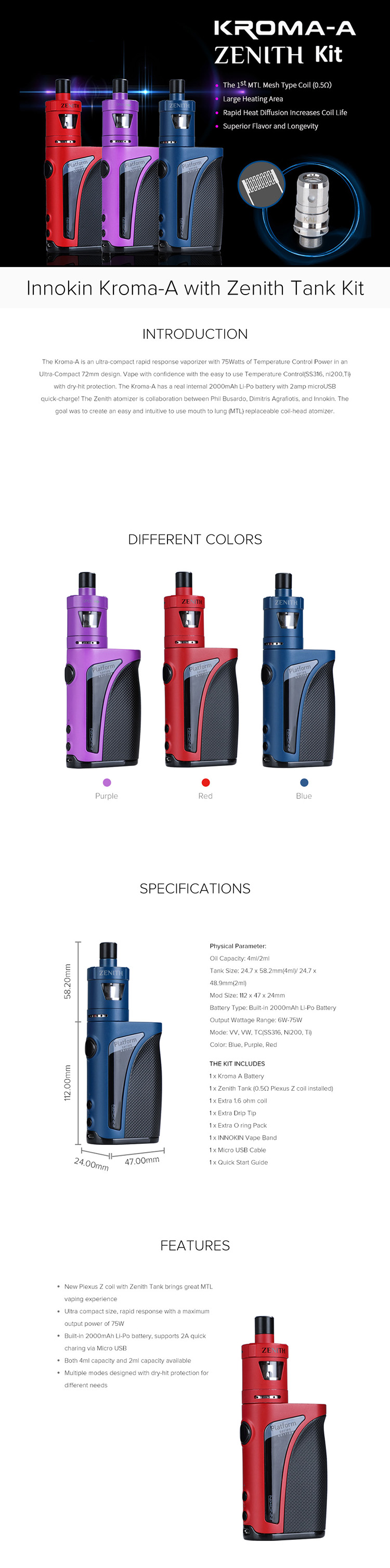 Innokin Kroma-A Kit Innokin Kroma-A Kit