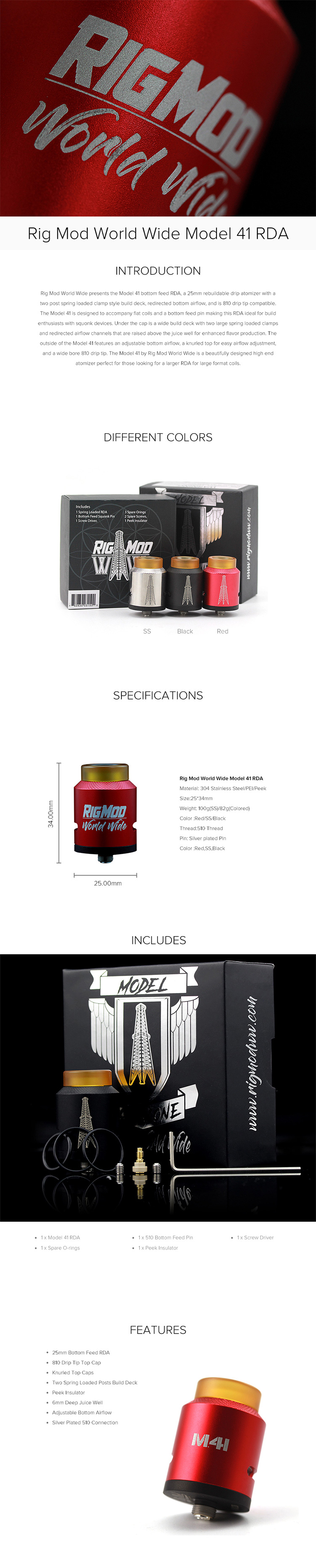 Rig Mod World Wide Model 41 RDA Rig Mod World Wide Model 41 RDA