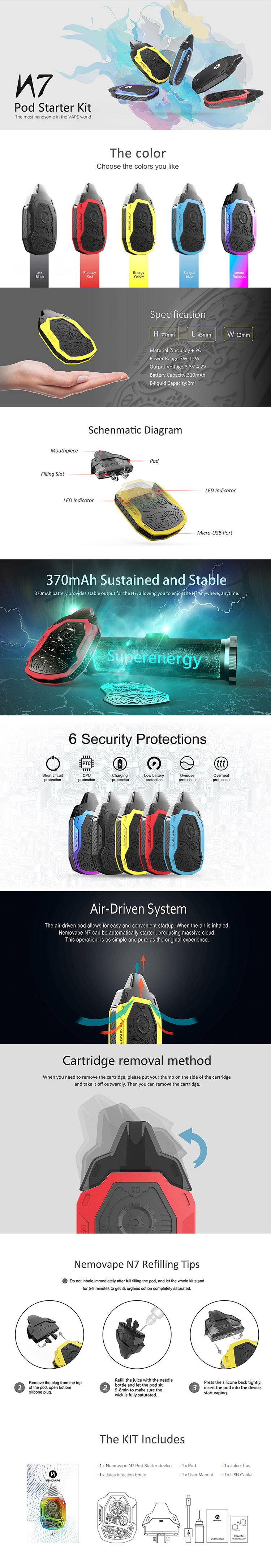 Nemovape N7 POD KIT Nemovape N7 POD KIT