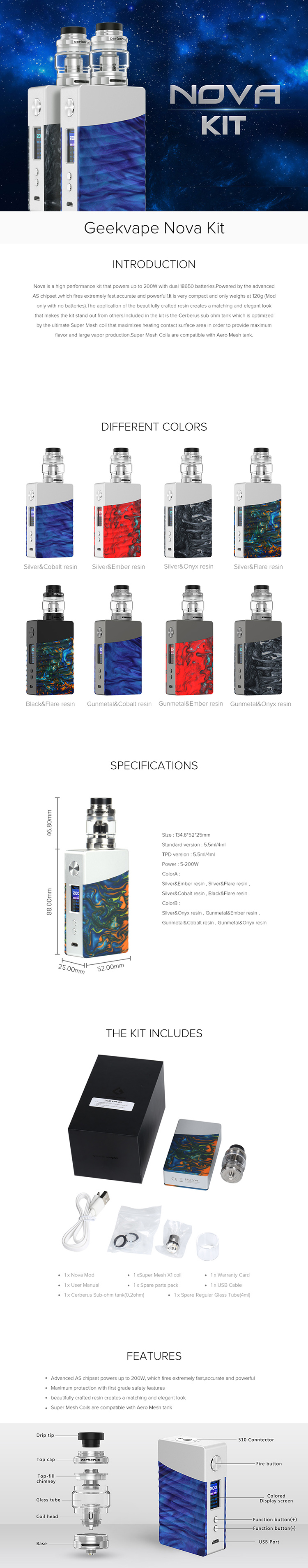 Geekvape Nova kit Geekvape Nova kit