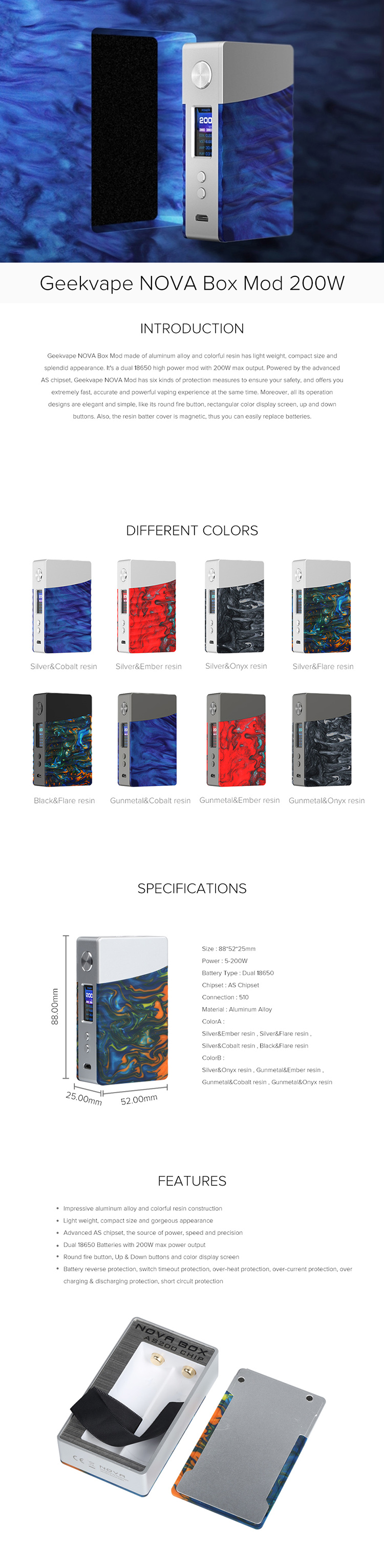 Geekvape Nova mod