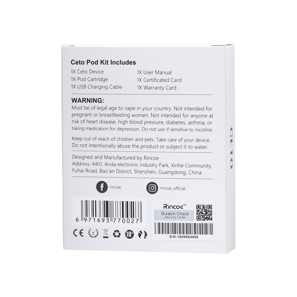 Rincoe CETO Ultra Portable Kit 370mAh