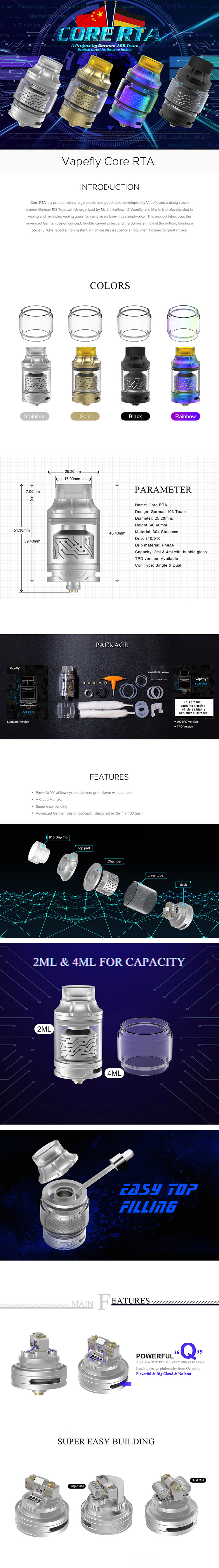 Vapefly Core RTA Vapefly Core RTA