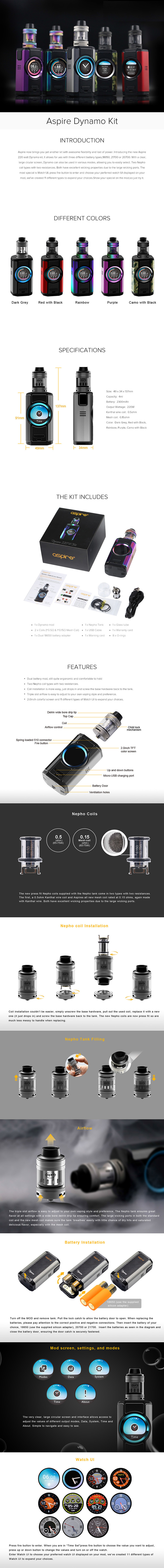 Aspire Dynamo Kit