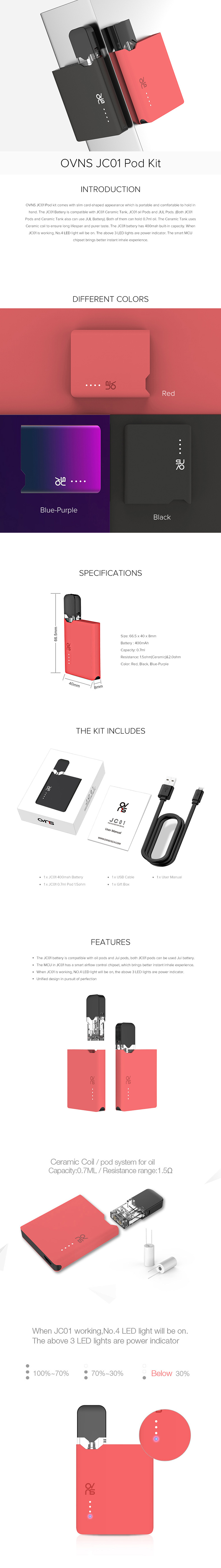 OVNS JC01 Pod Kit OVNS JC01 Pod Kit