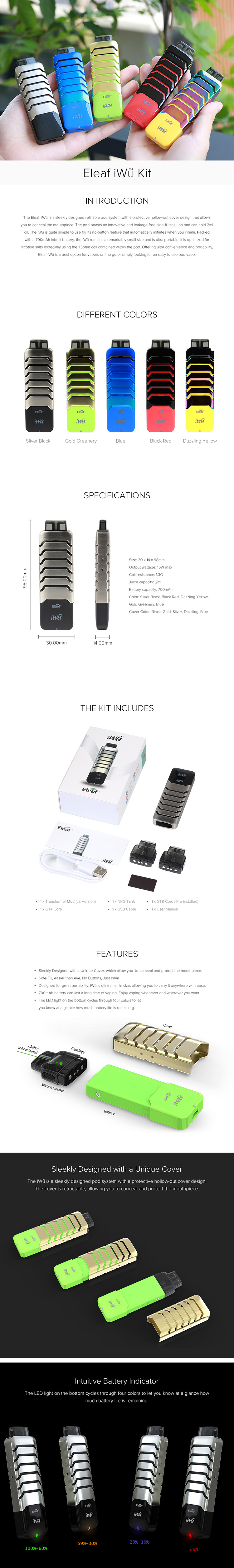 Eleaf iWũ Kit Eleaf iWũ Kit