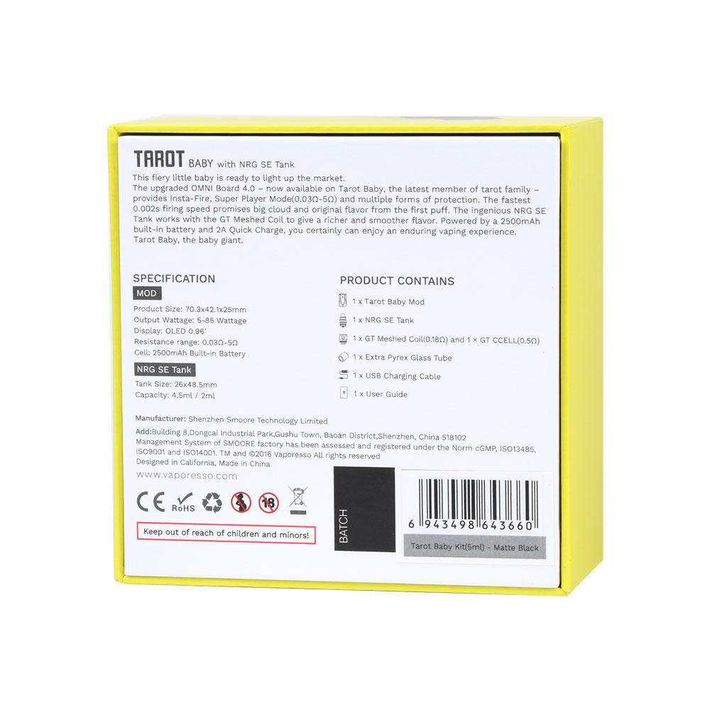 Vaporesso Tarot Baby Kit with NRG SE Tank