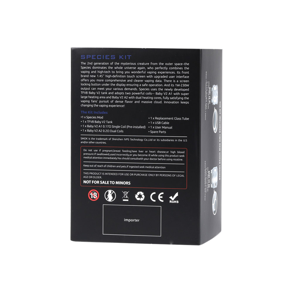 Smok Species 230W Kit with TFV8 Baby V2 Tank