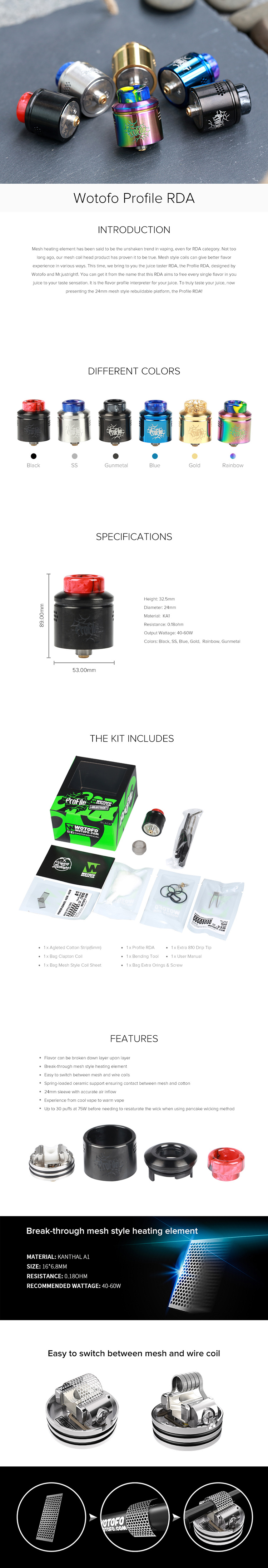 Wotofo Profile RDA Wotofo Profile RDA