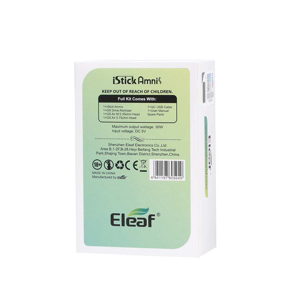 Eleaf iStick Amnis Kit with GS Drive Tank