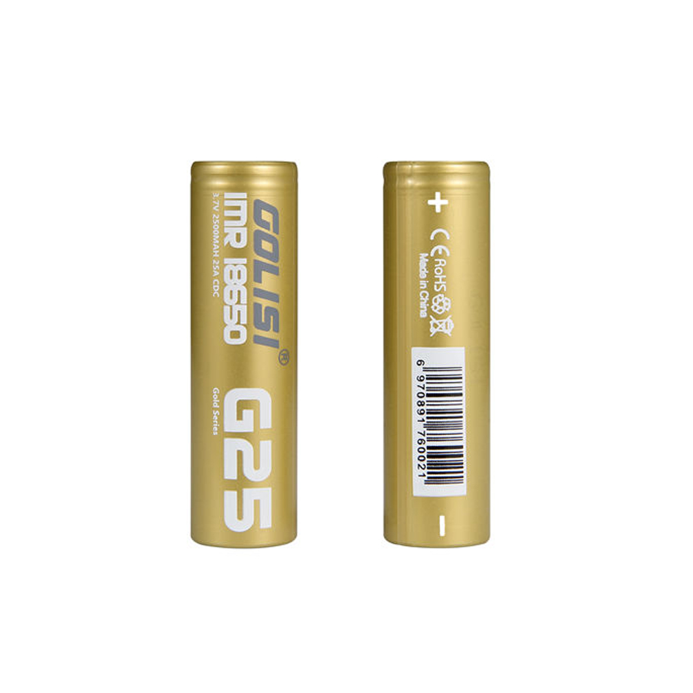 Golisi G25 IMR 18650 Rechargeable Li-ion Battery 2500mAh 20A (1pc/pack)