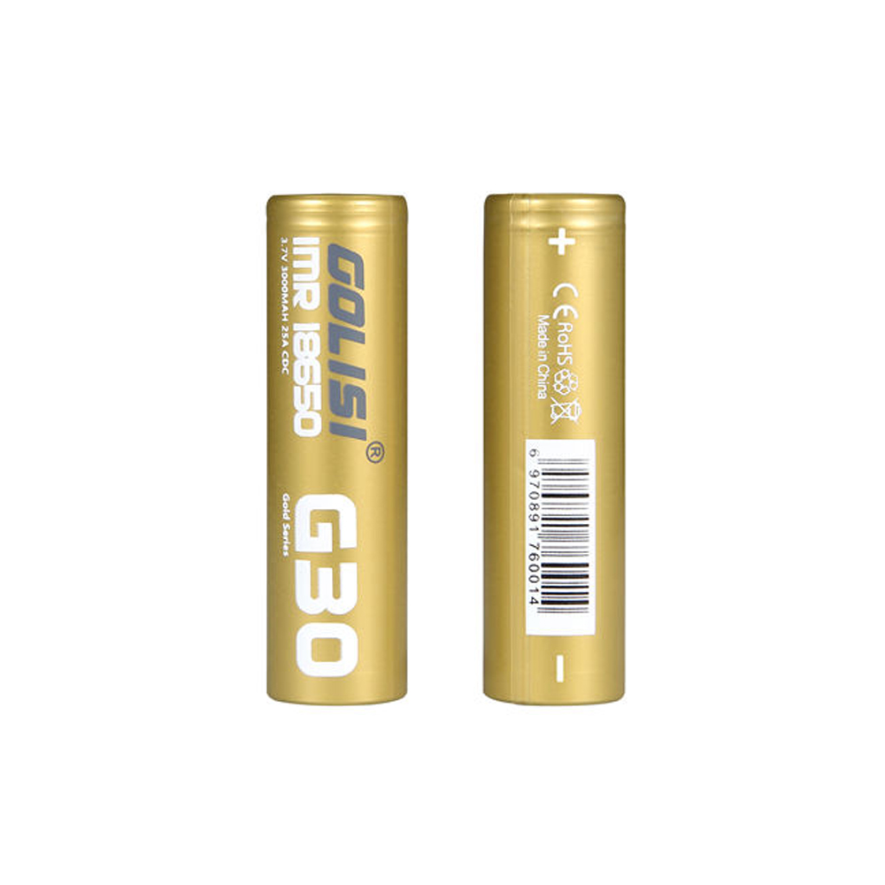 Golisi G30 IMR 18650 Rechargeable Li-ion Battery 3000mAh 20A (1pc/pack)